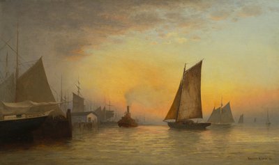 New Yorker Hafen, 1880 von Francis Augustus Silva