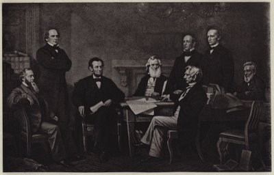 Erste Lesung der Emanzipationsproklamation von Abraham Lincoln von Francis Bicknell (after) Carpenter