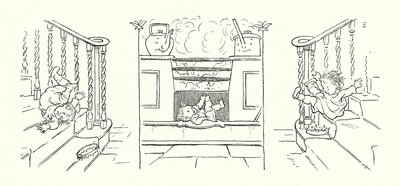 Illustration für Der Zauberfisch von Charles Dickens von Francis Donkin Bedford