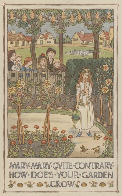 Mary Mary ganz im Gegenteil, wie wächst dein Garten? von Francis Donkin Bedford