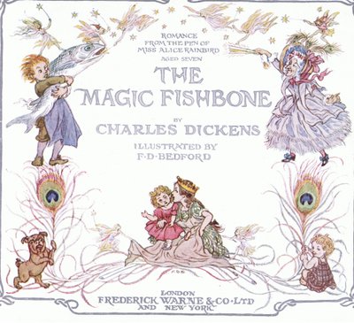 Titelseite, aus The Magic Fishbone, veröffentlicht von Warne & Co, ca. 1940 von Francis Donkin Bedford