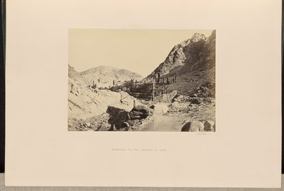 Zugang zum Kloster Sinai von Francis Frith