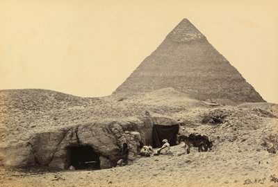 Ägypten und Palästina: Pyramiden von Kefren und Gräber in der Festung von Gizeh, Oberägypten von Francis Frith