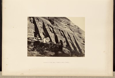 Fassade des kleinen Tempels Abou Simbel von Francis Frith