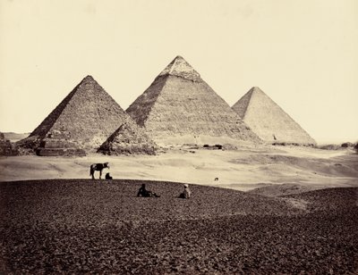 Die Pyramiden von El-Geezeh, von Südwesten von Francis Frith
