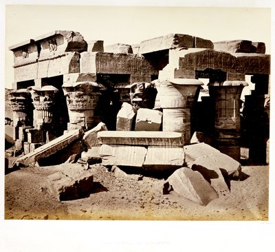 Der Tempel von Kom Ombo von Francis Frith