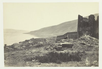 Die Stadt und der See von Tiberias, vom Norden, 1857 von Francis Frith