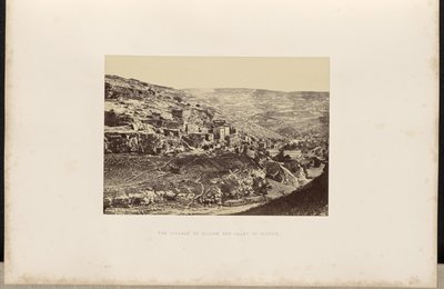 Das Dorf Siloam und das Kidrontal von Francis Frith