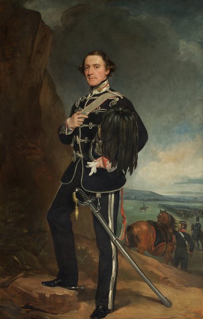 Der 2. Lord de Tabley als Oberstkommandant der Earl of Chesters Yeomanry Kavallerie von Francis Grant