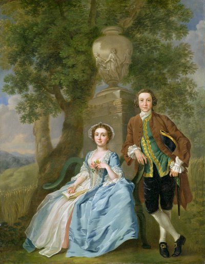 Porträt von George und Margaret Rogers, ca. 1748-50 von Francis Hayman