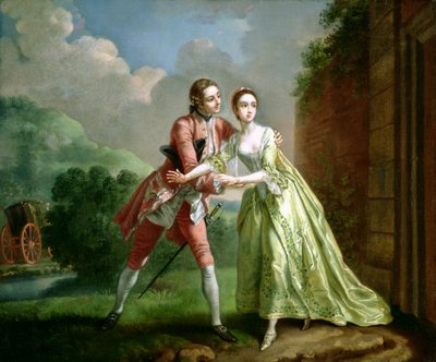 Robert Lovelace bereitet sich darauf vor, Clarissa Harlowe zu entführen, aus 