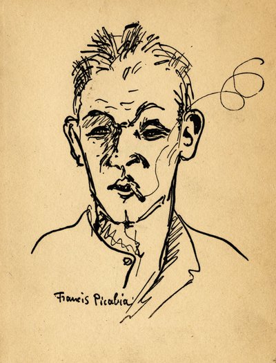 Porträt von Blaise Cendrars (Frédéric Louis Sauser) von Francis Picabia