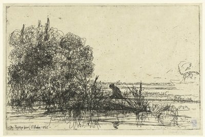 Twickenham an der Themse von Francis Seymour Haden (Sir) (signed by artist)