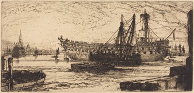 Das Abwracken der Agamemnon von Francis Seymour Haden