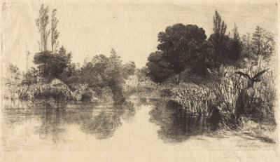 Shere Mill Pond (Die größere Platte) von Francis Seymour Haden