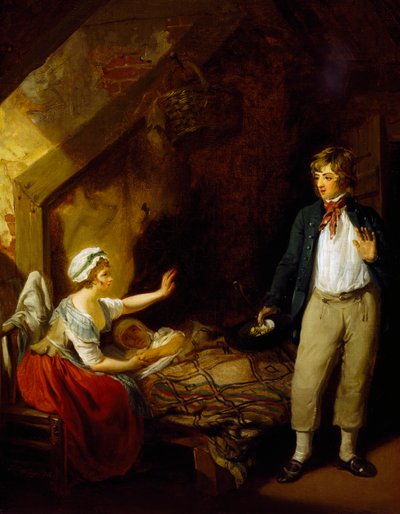 Die Rückkehr des Seemanns, Gemälde von Francis Wheatley von Francis Wheatley