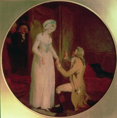 Junger Marlow und Miss Hardcastle, Szene aus 