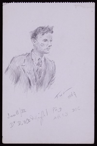 Porträt von Dr. DWD Wright von Francis Wilfred Lawson