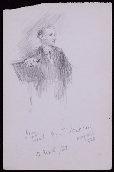 Porträt von Ernest Jackson von Francis Wilfred Lawson