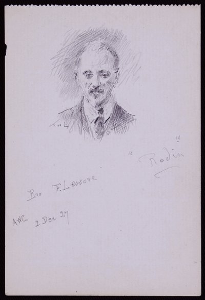 Porträt von Frederick Lessore von Francis Wilfred Lawson