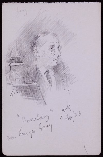 Porträt von George Kruger Gray von Francis Wilfred Lawson