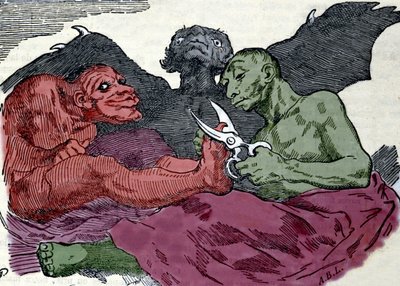 Sie machen ihre Toilette: Gravur von Francisco Goya y Lucientes (1746-1826) um 1820. von Francisco (after) Goya y Lucientes