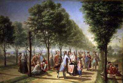 Paseo de las Delicias in Madrid von Francisco Bayeu y Subias