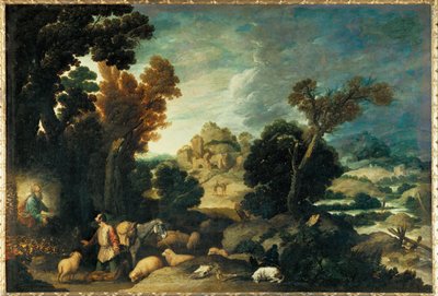 Der brennende Dornbusch - Moses und der brennende Busch von Francisco Collantes