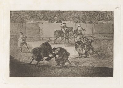 Pepe Illo macht den Pass des Stiers von Francisco de Goya