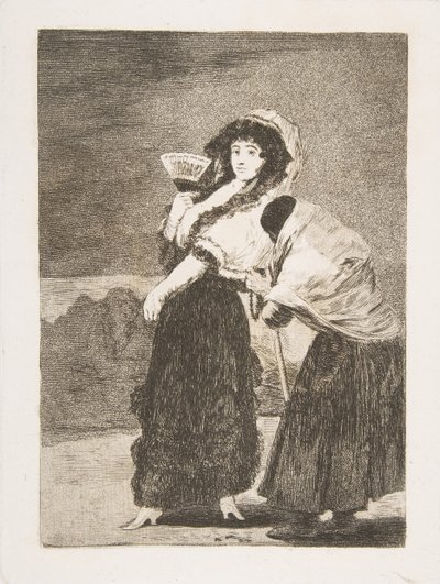 Platte 16 aus Los Caprichos: Um Himmels willen: und es war ihre Mutter Dios la Perdone..., 1797-98 von Francisco de Goya