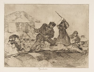 Tafel 28 aus Die Schrecken des Krieges Los Desastres de la Guerra: Rabbl..., 1810 veröffentlicht 1863 von Francisco de Goya
