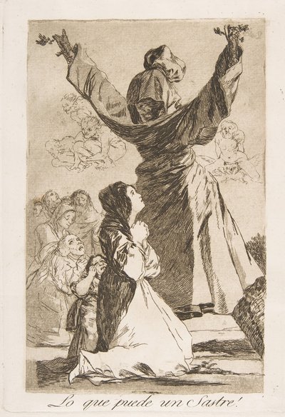 Tafel 52 aus Los Caprichos: Was ein Schneider kann! Lo que puede un Sastre!, 1799 von Francisco de Goya