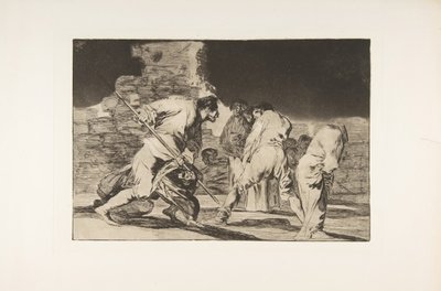 Tafel 6 aus den Disparates: Es ist erstaunlich - und wir wurden von Gott gemacht von Francisco de Goya