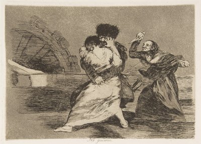 Platte 9 aus Die Schrecken des Krieges Los Desastres de la Guerra: Sie..., 1810 veröffentlicht 1863 von Francisco de Goya