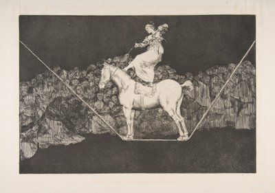 Tafel B aus den Disparates: Pünktlicher Wahnsinn, ca. 1816-23, veröffentlicht vor 1877 von Francisco de Goya