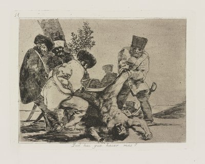 Was kann noch getan werden?, Tafel 33 aus der Serie Die Schrecken des Krieges von Francisco de Goya