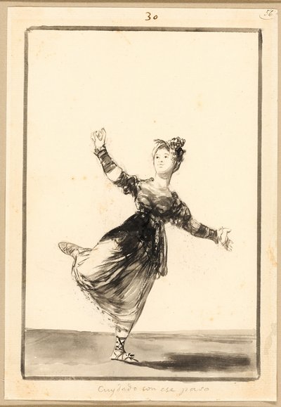 Sei vorsichtig mit dieser Stufe! von Francisco Jose de Goya y Lucientes