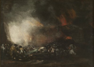 Feuer in einem Krankenhaus von Francisco Jose de Goya y Lucientes