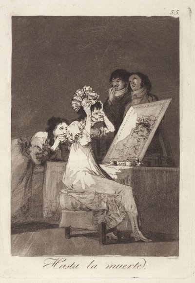 Bis zum Tod, Platte 55 aus Los Caprichos von Francisco Jose de Goya y Lucientes