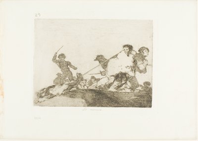 Er hat es verdient, Platte 29 aus Die Schrecken des Krieges von Francisco Jose de Goya y Lucientes