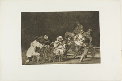 Wer dich nicht mag, wird dich im Scherz verleumden, Platte 17 aus Los Proverbios von Francisco Jose de Goya y Lucientes
