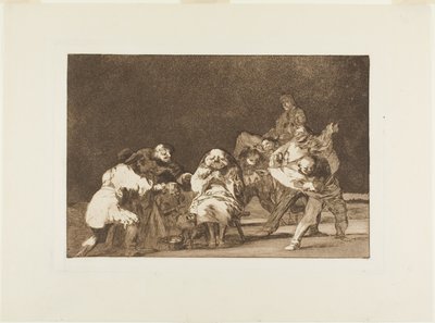 Wer dich nicht mag, wird dich im Scherz verleumden, Platte 17 aus Los Proverbios von Francisco Jose de Goya y Lucientes