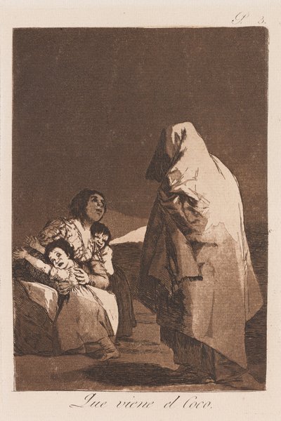 Hier kommt der Bogey, spätes 18. - frühes 19. Jahrhundert von Francisco de Goya