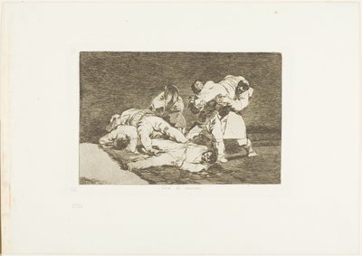 Es wird dasselbe sein, Platte 21 aus Die Schrecken des Krieges von Francisco Jose de Goya y Lucientes