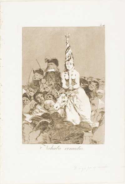 Nichts konnte dagegen getan werden, Tafel 24 aus Los Caprichos von Francisco Jose de Goya y Lucientes