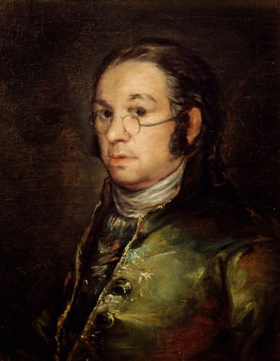 Selbstporträt mit Brille von Francisco de Goya