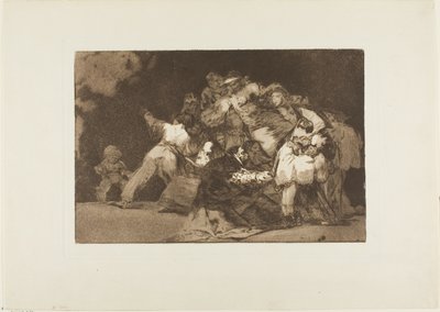 Die Krallen einer Katze und das Kleid eines Gläubigen - ähnlich wie das Laster oft in der Gewohnheit der Tugend gekleidet ist, Platte neun aus Los Proverbios von Francisco Jose de Goya y Lucientes