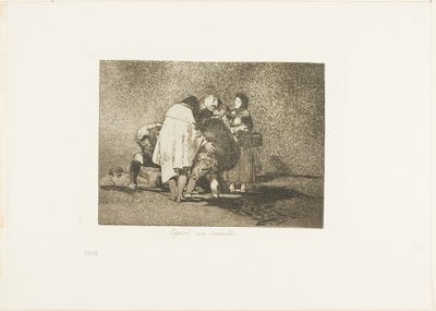 Es gab nichts zu tun und er starb, Platte 53 aus Die Schrecken des Krieges von Francisco Jose de Goya y Lucientes