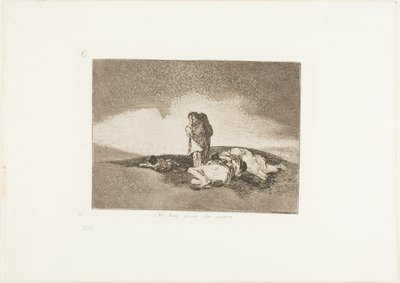 Es gibt niemanden, der ihnen hilft, Platte 60 aus Die Schrecken des Krieges von Francisco Jose de Goya y Lucientes