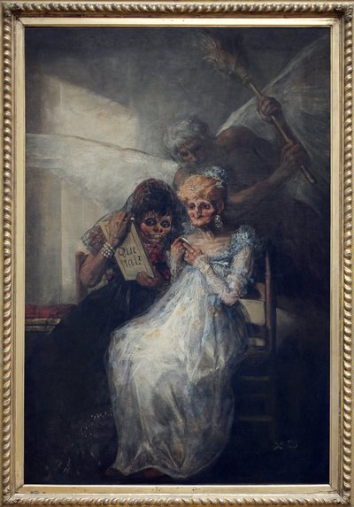 Die Zeit, genannt Les Vieilles. Gemälde von Francisco de Goya y Lucientes (1746-1828), circa 1808-1812, spanische Kunst Anfang des 19. Jahrhunderts. Museum der Schönen Künste von Lille. von Francisco de Goya